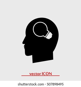 Creative ideas light bulb concept icon, vector best flat icon, EPS