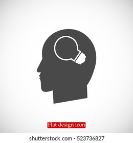 Creative ideas light bulb concept icon, vector best flat icon, EPS
