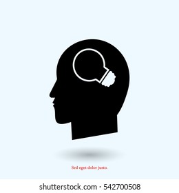 Creative ideas light bulb concept icon, vector best flat icon, EPS