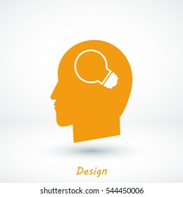Creative ideas light bulb concept icon, vector best flat icon, EPS