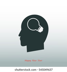 Creative ideas light bulb concept icon, vector best flat icon, EPS
