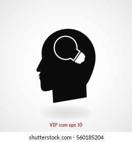 Creative ideas light bulb concept icon, vector best flat icon, EPS