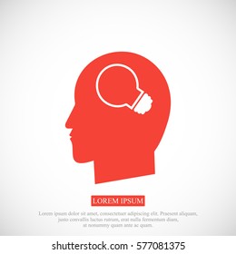 Creative ideas light bulb concept icon, vector best flat icon, EPS