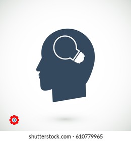 Creative ideas light bulb concept icon, vector best flat icon, EPS