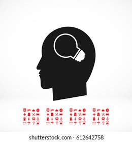 Creative ideas light bulb concept icon, vector best flat icon, EPS