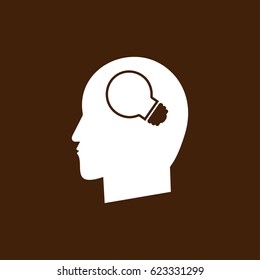 Creative ideas light bulb concept icon, vector best flat icon, EPS