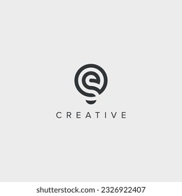 Creative Ideas Logo. E letter logo template.