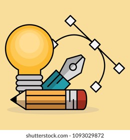 creative ideas set icons