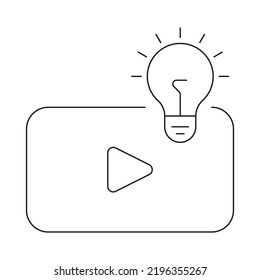 Creative ideas for your video vector illustration on white background