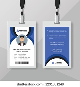 Creative identity card design template