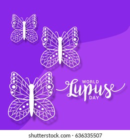 Creative Illustration Background Of World Lupus Day.