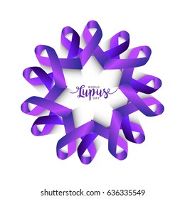 Creative Illustration Background Of World Lupus Day.