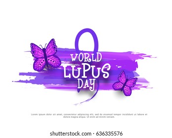 Creative Illustration Background Of World Lupus Day.