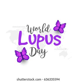 Creative Illustration Background Of World Lupus Day.