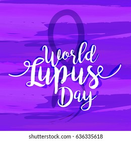 Creative Illustration Background Of World Lupus Day.