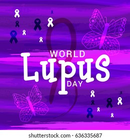 Creative Illustration Background Of World Lupus Day.