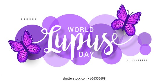 Creative Illustration Background Of World Lupus Day.