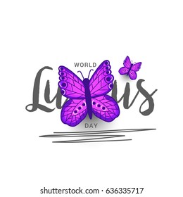 Creative Illustration Background Of World Lupus Day.
