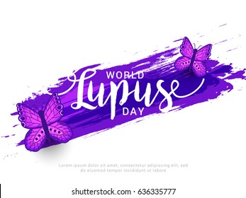 Creative Illustration Background Of World Lupus Day.