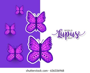 Creative Illustration Background Of World Lupus Day.