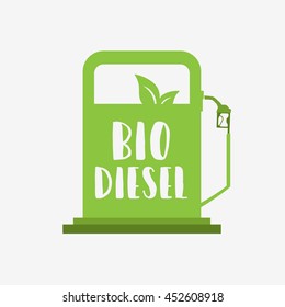 Creative illustration concept of bio diesel.