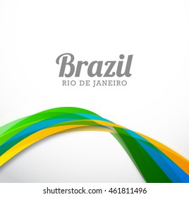 Creative illustration concept of brazil summer game background.