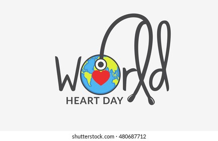 Creative illustration concept of world heart day,banner or poster.