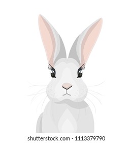 Creative illustration of cute rabbit
