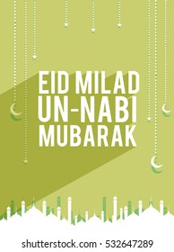 Creative illustration of Eid Milad Un-Nabi.