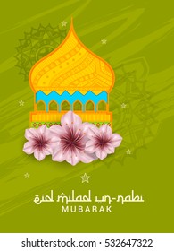 Creative illustration of Eid Milad Un-Nabi.