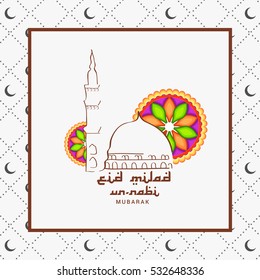 Creative illustration of Eid Milad Un-Nabi.