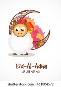Creative illustration for eid-al-adha mubarak.