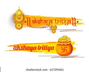 Creative Illustration For Festival Of Akshaya Tritiya Celebration Background.