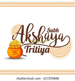 Creative Illustration For Festival Of Akshaya Tritiya Celebration Background.