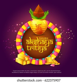 Creative Illustration For Festival Of Akshaya Tritiya Celebration Background.