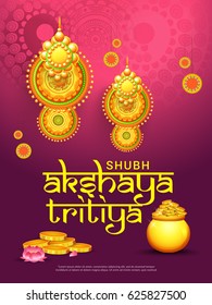 Creative Illustration For Festival Of Akshaya Tritiya Celebration Background.