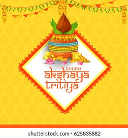 Creative Illustration For Festival Of Akshaya Tritiya Celebration Background.