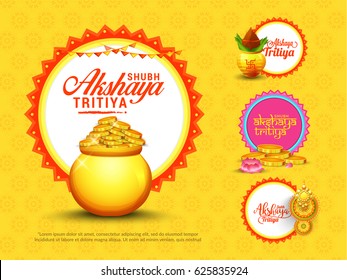 Creative Illustration For Festival Of Akshaya Tritiya Celebration Background.