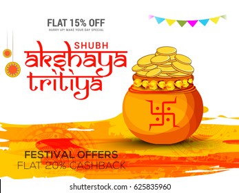 Creative Illustration For Festival Of Akshaya Tritiya Celebration Background.