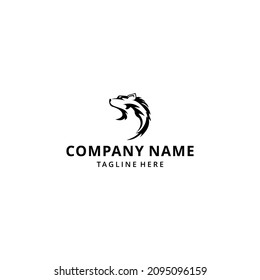 Creative Illustration Fox Head Logo Symbol Design Vector