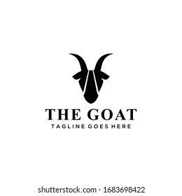 Creative illustration goat logo icon design vector template.