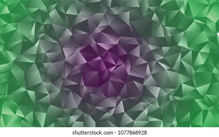 Creative illustration in halftone polygonal style with gradient.  Vector clip art.