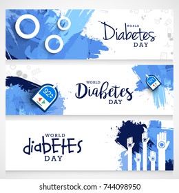 Creative illustration, header or banner of world diabetes day awareness. Creative illustration, header or banner of world diabetes day awareness.