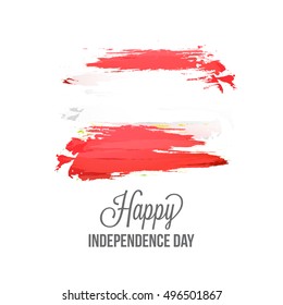 Creative illustration for independence day of Austria.