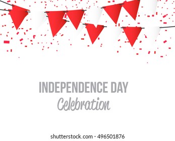 Creative illustration for independence day of Austria.
