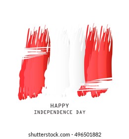 Creative illustration for independence day of Austria.