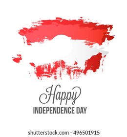 Creative illustration for independence day of Austria.