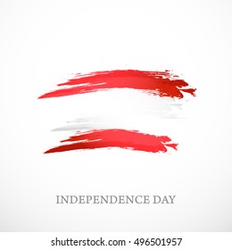 Creative illustration for independence day of Austria.