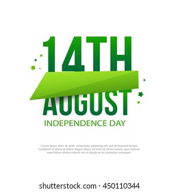 Creative illustration for independence day celebration of pakistan.