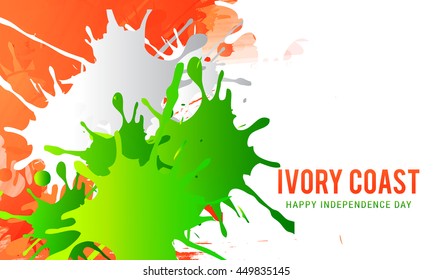 Creative illustration for independence day of ivory coast.